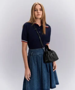 Túi xách Ally Ruched Slouchy - Noir